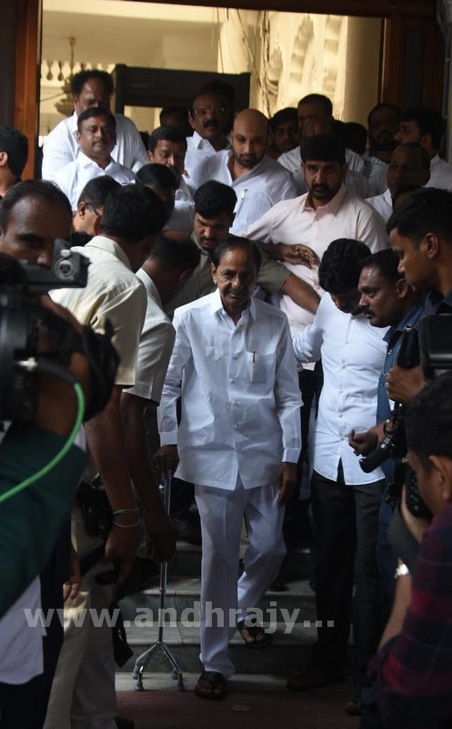 Kcr Taking Oath As Mla