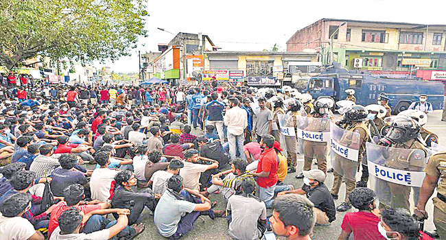 శ్రీలంకలో 600 మందికిపైగా నిరసనకారుల అరెస్టు