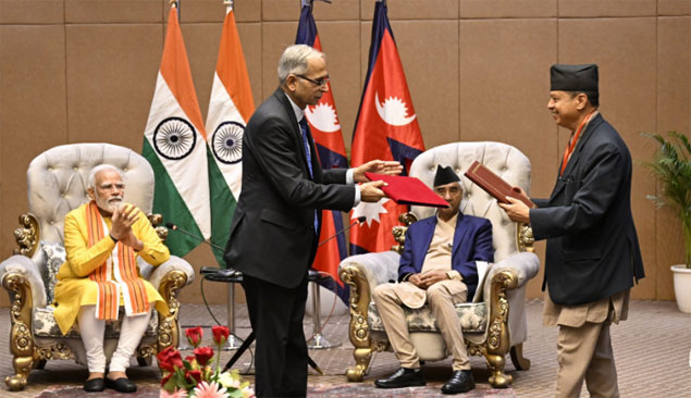 India-Nepal మధ్య 6 ఎంఓయూ(MoU)లపై సంతకాలు