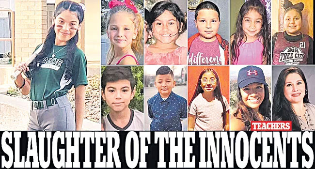 Texas school shooting: పాఠశాలలో 18 ఏళ్ల కుర్రాడి నరమేధం.. పసిప్రాణాలపై తూటాల వర్షం.. 21 మంది బలి!