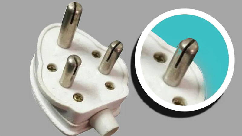 Plug Mark ఎలక్ట్రిక్ ప్లగ్లోని మూడు పిన్స్కు కటింగ్ ఎందుకు ఉంటుందో తెలుసా ...