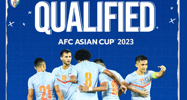 AFCAsianCup: 2023 ఆసియా కప్ ఫైనల్స్‌కు అర్హత సాధించిన భారత ఫుట్‌బాల్ జట్టు