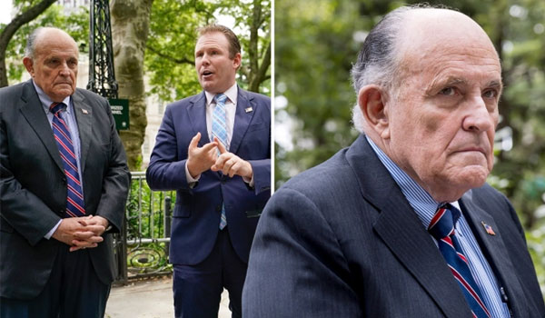న్యూయార్క్ మాజీ మేయర్‌ Rudy Giuliani కి చెంపదెబ్బ.. నిందితుడి అరెస్ట్