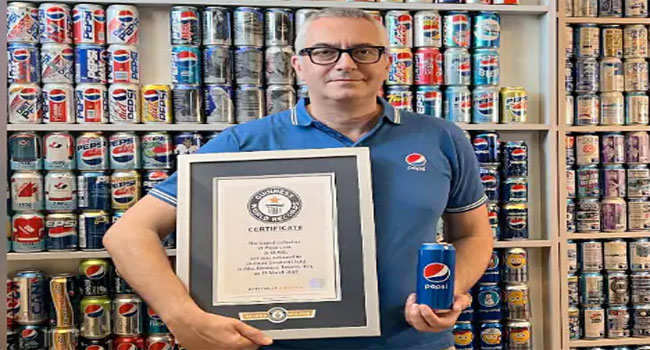 Pepsi: పెప్సీ క్యాన్లతో ఇంటిని నింపేసిన వ్యక్తి.. Guinness World Record కైవసం..!