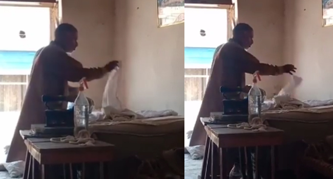 Viral Video: ఇలాక్కూడా ఇస్త్రీ చేస్తారా.. ఇతను బట్టలను Iron చేసే విధానం చూస్తే.. వామ్మో! అని అంటారు..