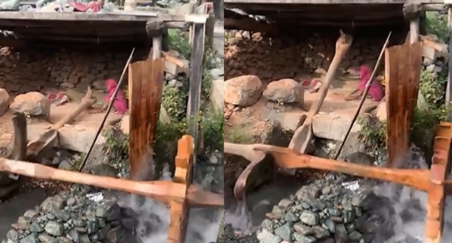 Viral Video: పాత తరం పనిముట్టే అయినా.. ఎంత పక్కాకా పని చేస్తోందో చూడండి...