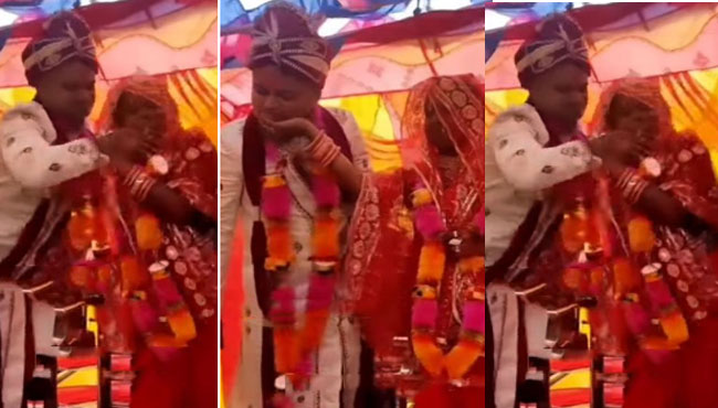 Viral Wedding Video: వామ్మో.. ఈ వధువు ఇలా చేసిందేంటి.. అందరి ముందే వరుడి ముఖంపై..