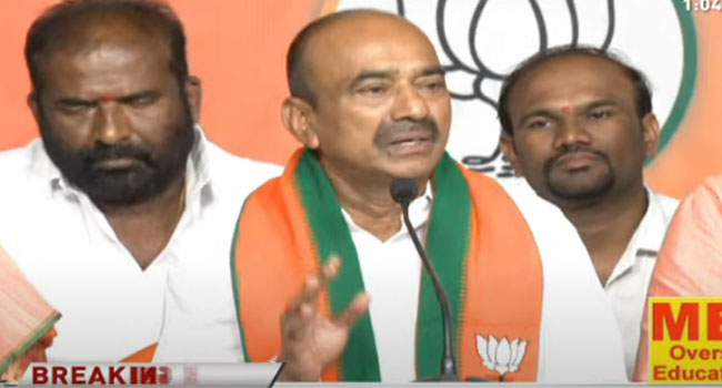 Machali Rajendar Etela rajender: హుజూరాబాద్, దుబ్బాక ప్రజల పేరిట వెలసిన పోస్టర్లు బూటకం ...