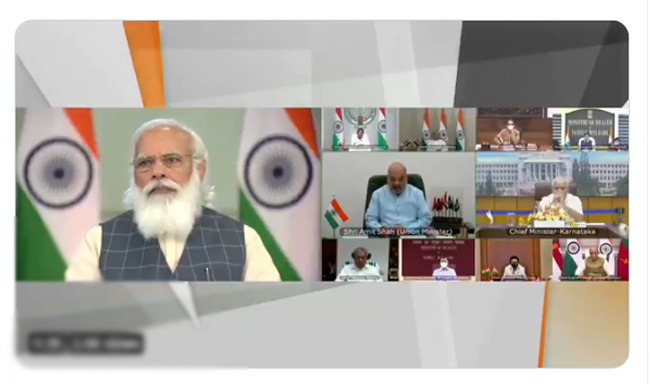 PM Modi ఆరు రాష్ట్రాల సీఎంలతో వీడియో కాన్ఫరెన్స్