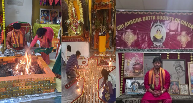 కాల్గరీ కెనడా సాయిబాబా మందిరంలో ఘనంగా కార్తీక దీప వేడుకలు