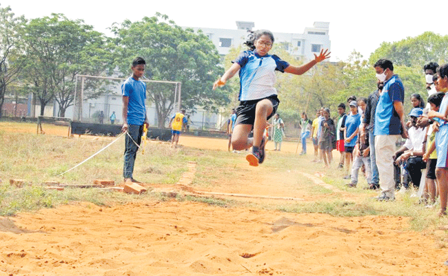 ఉత్సాహంగా శాప్ అథ్లెటిక్స్ లీగ్ పోటీలు