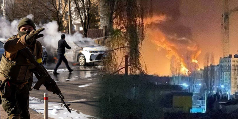 Ukraine-Russia war : నాలుగో రోజూ యుద్ధం.. భారీ పేలుళ్లు {Live Updates}