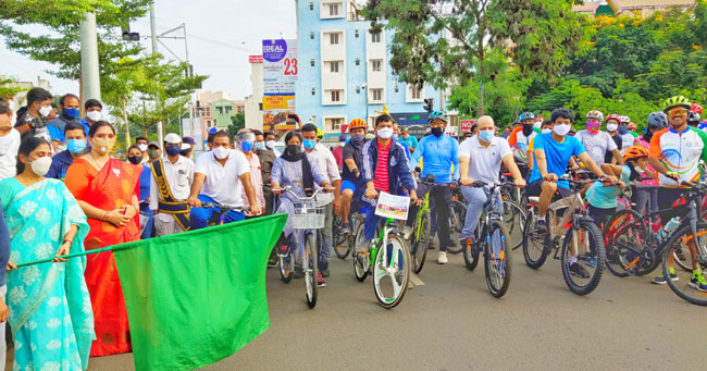 కాకినాడలో సైకిల్‌ ర్యాలీ