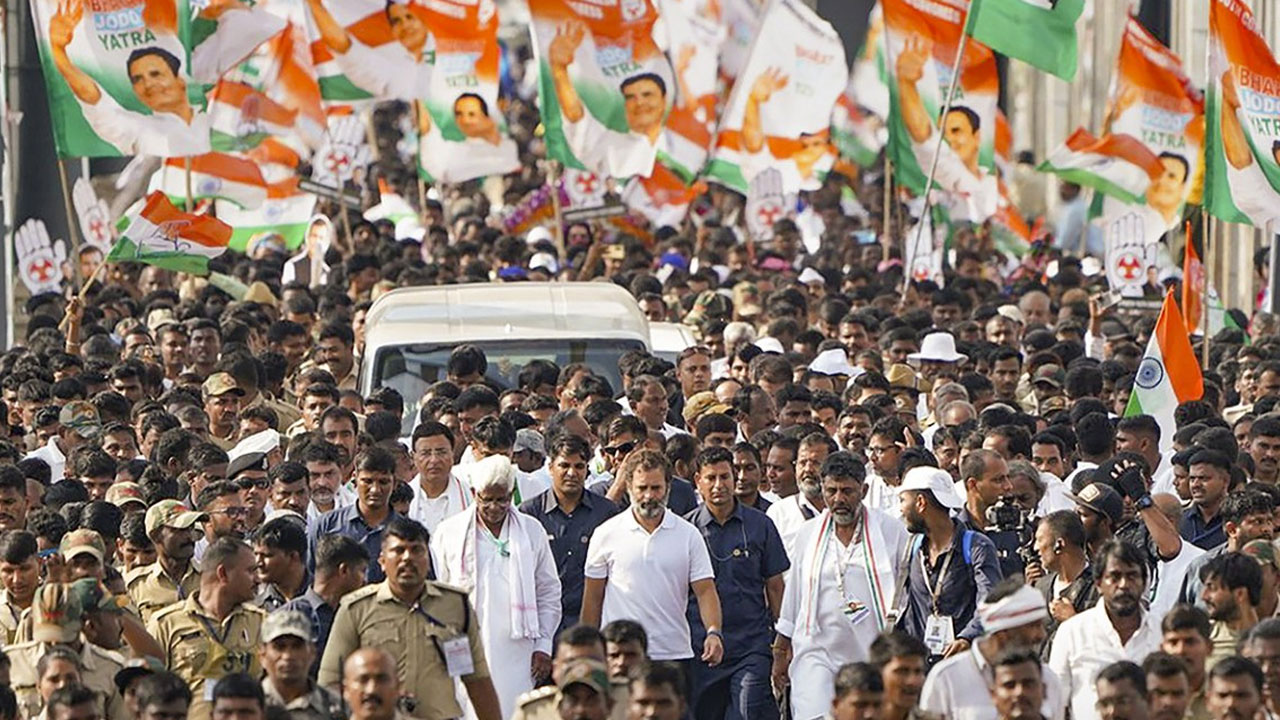 Bharath jodo yatra: రాహుల్‌ పాదయాత్రలో కలకలం