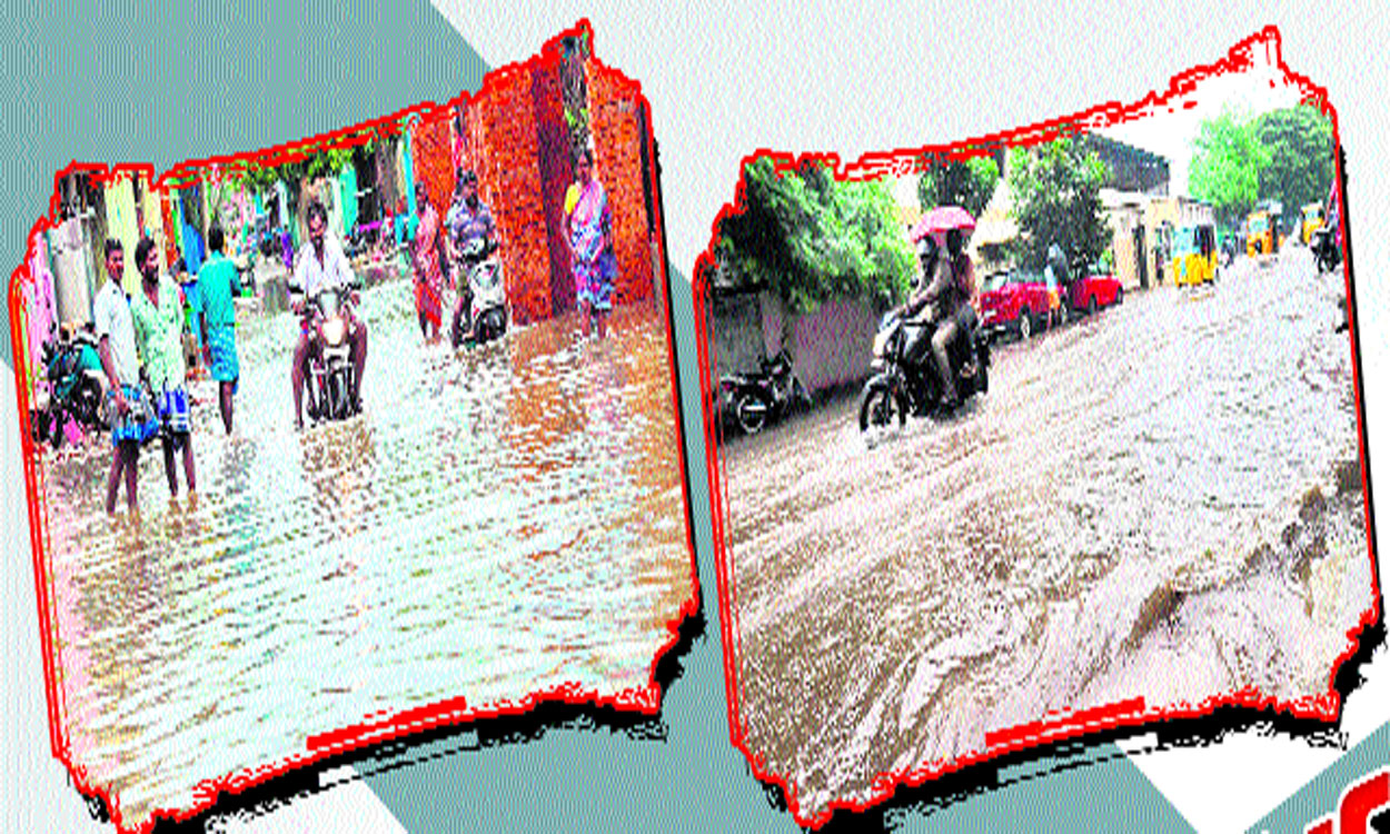 Heavy rains: తొలగని వర్షపు నీరు | Heavy rains: Rainwater that does not ...