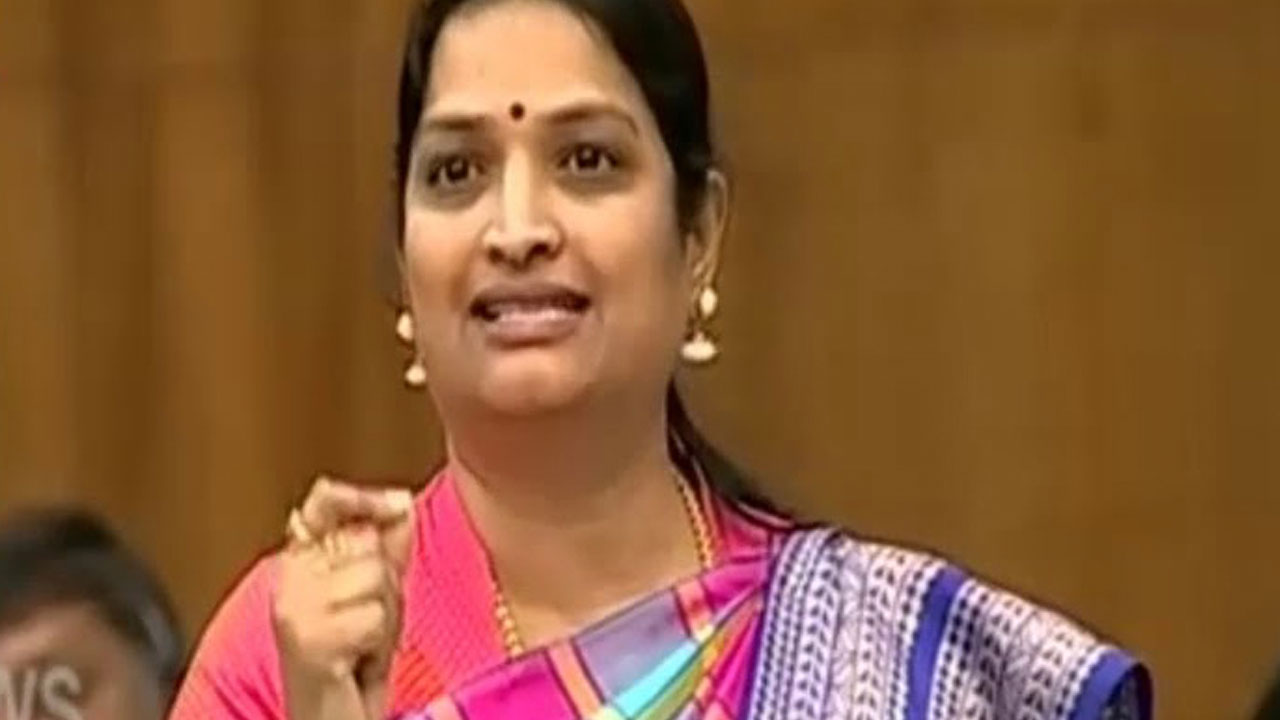 Minister Usha Sricharan: చంద్రబాబు అబద్ధాలు మాట్లాడుతున్నారు 