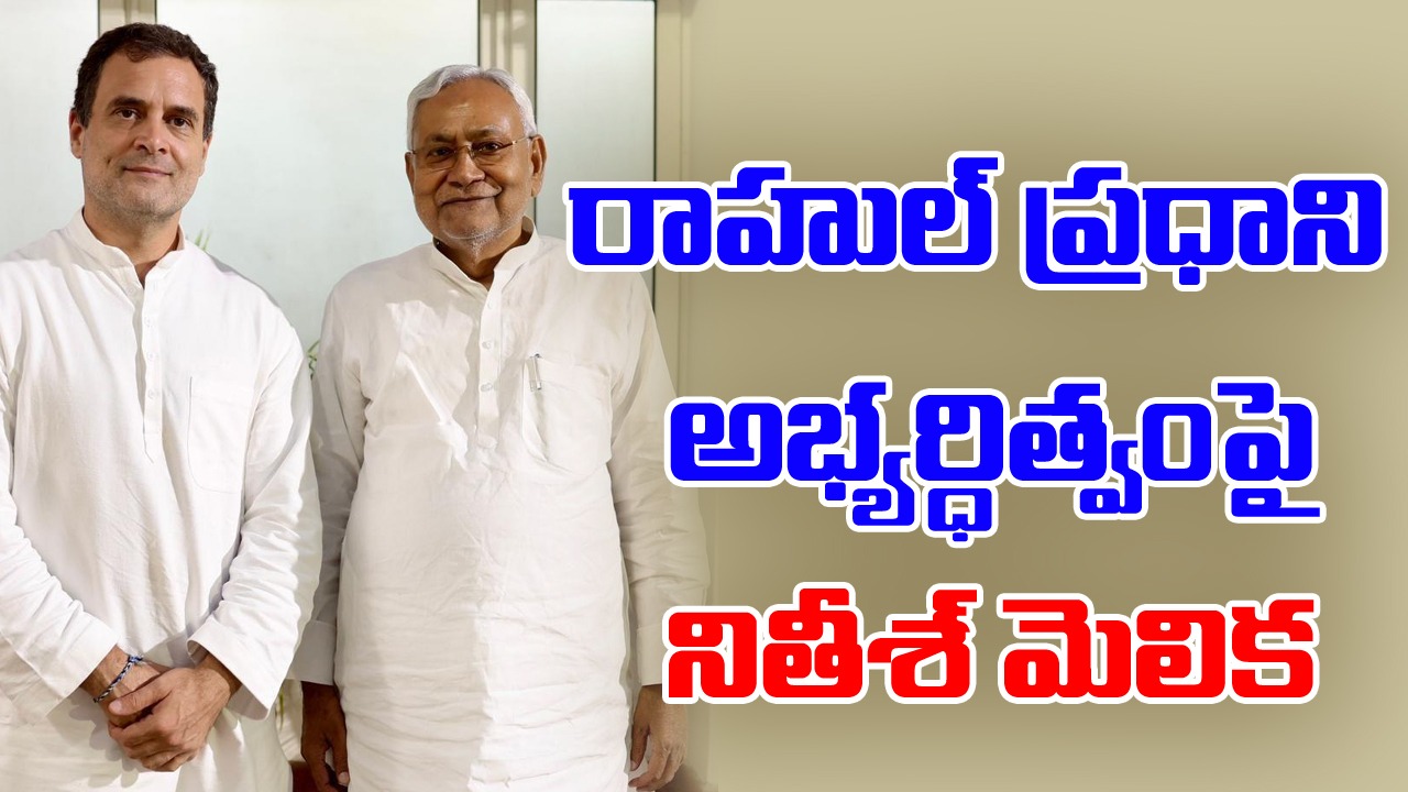 Bihar CM Nitish Kumar: రాహుల్ ప్రధాని అభ్యర్ధిత్వంపై నితీశ్ మెలిక