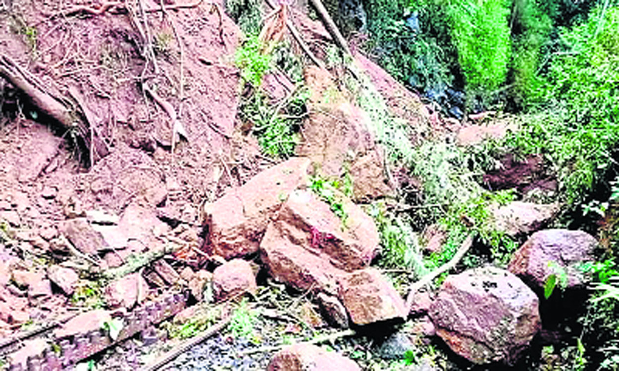 Ooty Hill Train: పట్టాలపై విరిగిపడిన మట్టిచరియలు