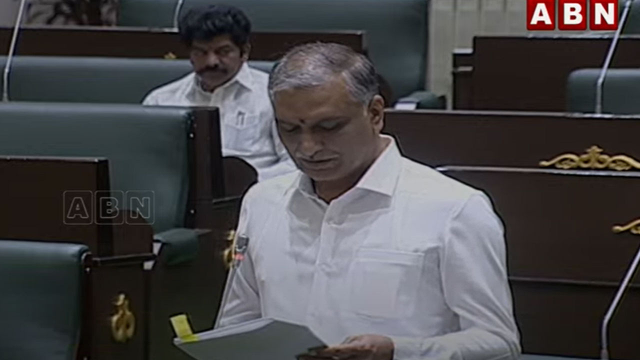 TS Assembly: వైద్యం విషయంలో నాటి కాంగ్రెస్ పూర్తి నిర్లక్ష్యం...సభలో హరీష్‌రావు