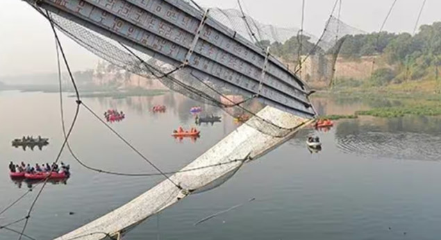 Morbi Bridge collapse: ప్రమాదానికి ముందే తుప్పుపట్టి తెగిపోయి 22 తీగలు, సిట్ నివేదికలో సంచలన విషయాలు