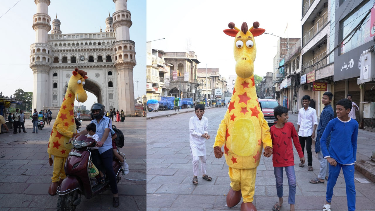 Geoffrey the Giraffe: హైదరాబాద్‌లో జెఫ్రీ ద జిరాఫీ.. మీరు చూశారా?