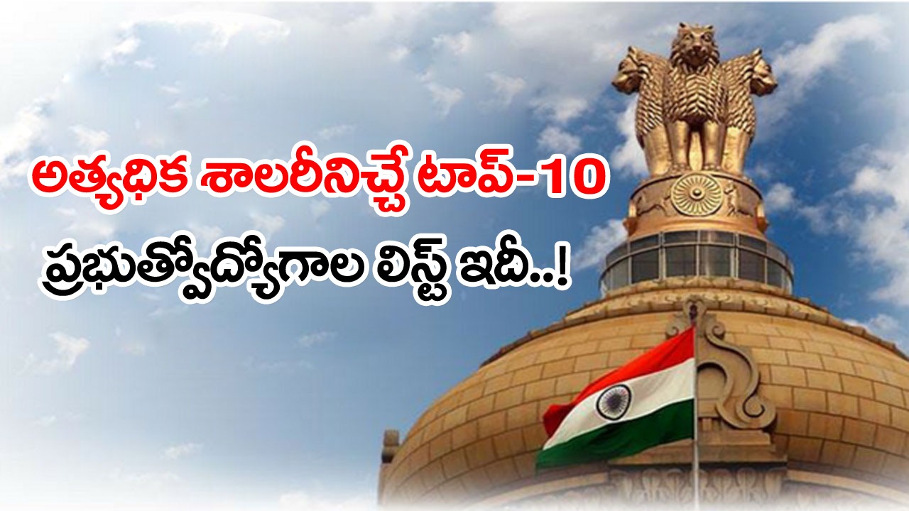 Highest Paid Government Jobs: అల్లాటప్పా ప్రభుత్వోద్యోగాలు కాదండోయ్.. ఈ పది జాబ్స్‌లో ఒక్కటి కొట్టినా చాలు..!