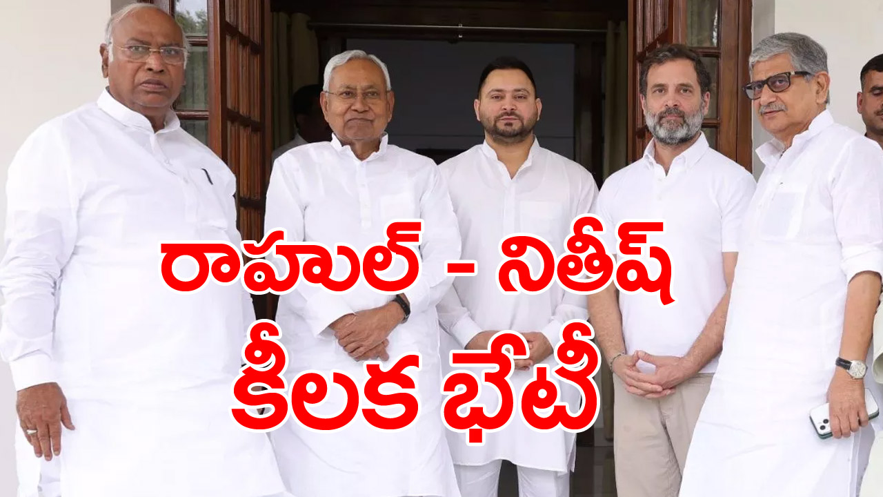 Opposition Unity : విపక్షాలను ఏకం చేసేందుకు చరిత్రాత్మక అడుగు.. చర్చనీయాంశంగా రాహుల్, నితీష్ భేటీ