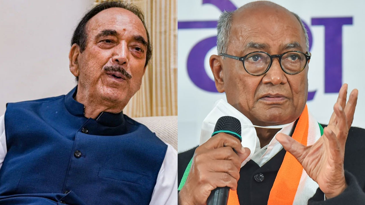 Digvijaya Vs Azad : గులాం నబీ ఆజాద్‌పై దిగ్విజయ సింగ్ తీవ్ర ఆరోపణలు