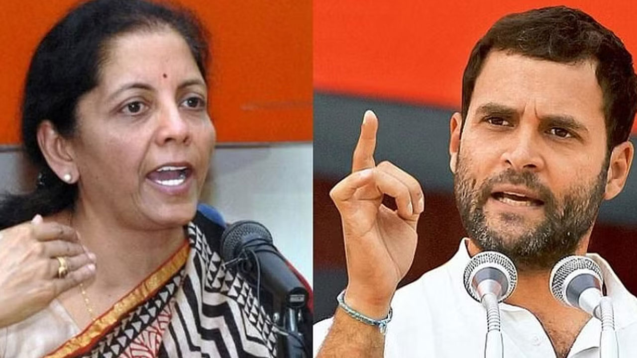 Rahul Gandhi Vs Nirmala Sitharaman : అదానీ-కాంగ్రెస్ గుట్టు బయటపెట్టిన నిర్మల సీతారామన్