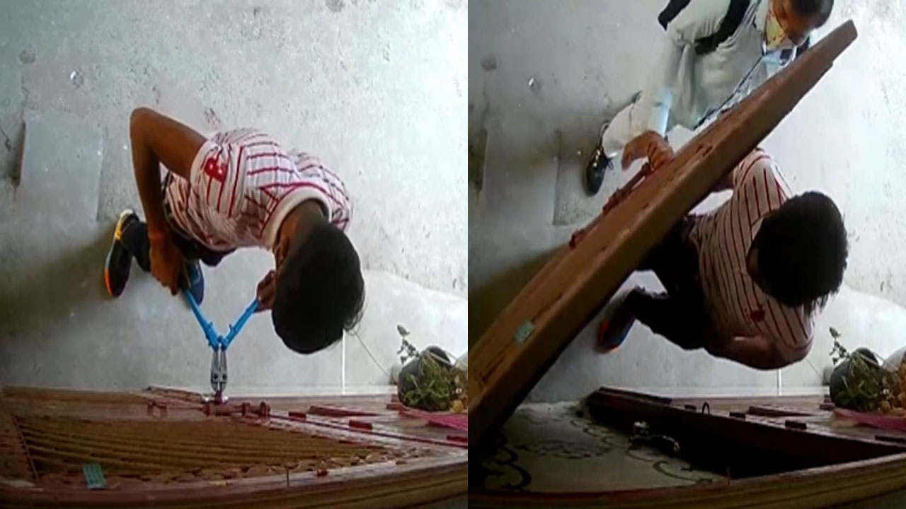 Viral Video: వామ్మో.. ఈ దొంగలు మామూలోళ్లు కాదుగా.. ఇంటికి ఒకటికి రెండు తాళాలు వేసినా సౌండ్ రాకుండా గేట్లు ఎలా తీశారో మీరే చూడండి..!