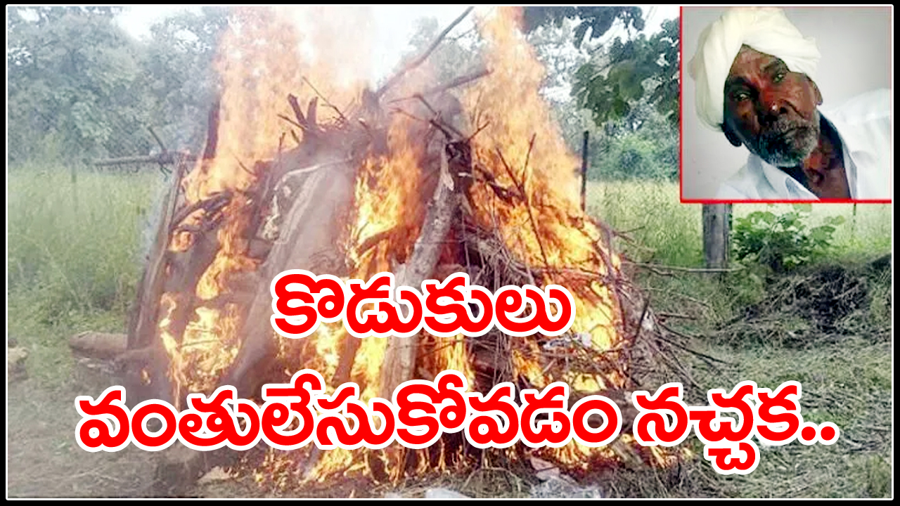 TS News: కుమారుల నిర్ణయం నచ్చక.. తన చితిని తానే పేర్చుకుని..