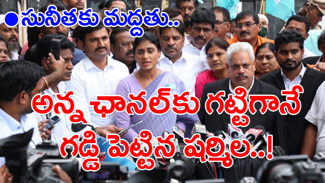 YS Sharmila: సునీత భర్త ఆస్తి కోసమే ఇదంతా చేశారనుకుంటే చంపాల్సింది వివేకాను కాదు.. షర్మిల కీలక వ్యాఖ్యలు..!