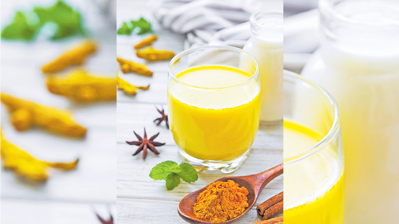 Turmeric in milk : పాలల్లో పసుపు.. | Turmeric in milk