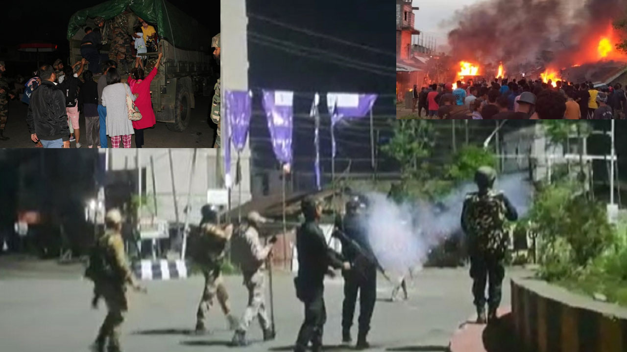 Manipur Violence : మణిపూర్‌లో హింసాకాండ.. సైన్యం మోహరింపు, ఇంటర్నెట్ సేవల నిలిపివేత, కర్ఫ్యూ విధింపు..