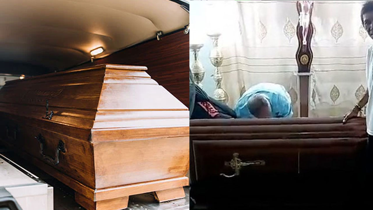 Knocked On Coffin: శవ పేటిక నుంచి శబ్దాలు.. ఓపెన్ చేసి అంతా షాక్..
