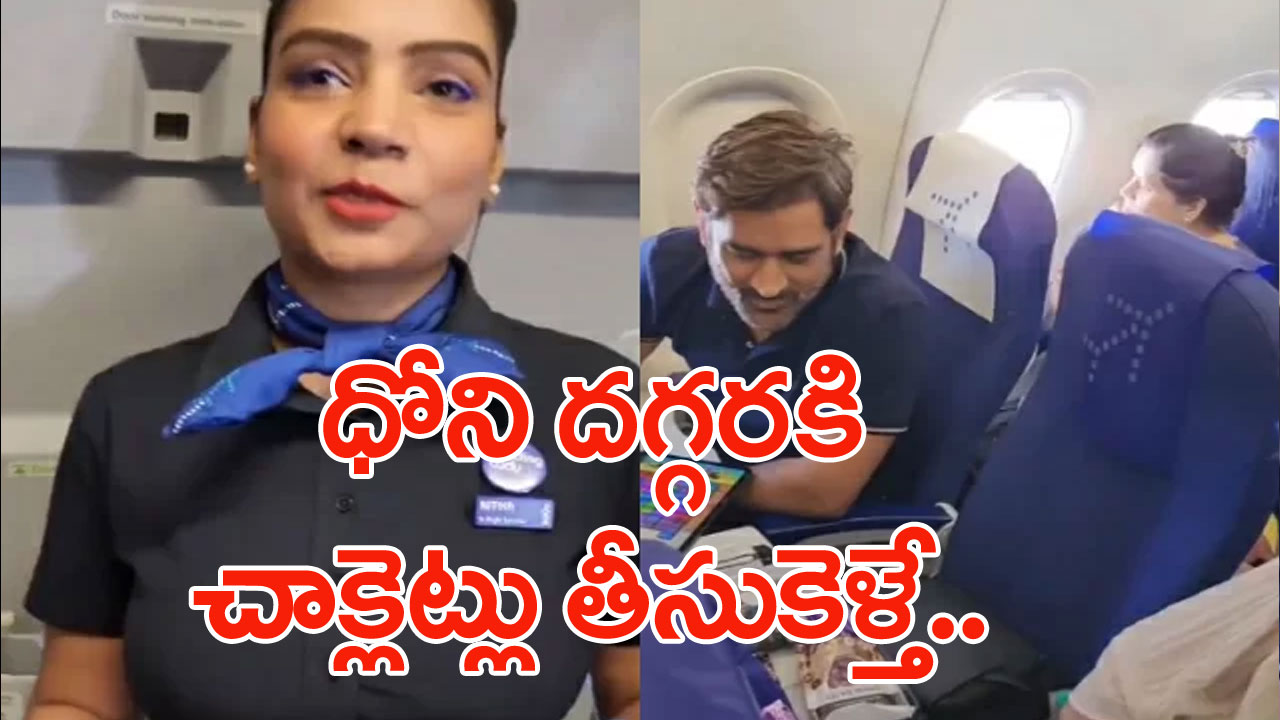 MS Dhoni: విమానంలో క్యాండీక్రష్ ఆడుతున్న ధోనీకి చాక్లెట్లు ఆఫర్ చేసిన ఎయిర్ హోస్టెస్.. ధోనీ రియాక్షన్ ఏంటంటే.. 