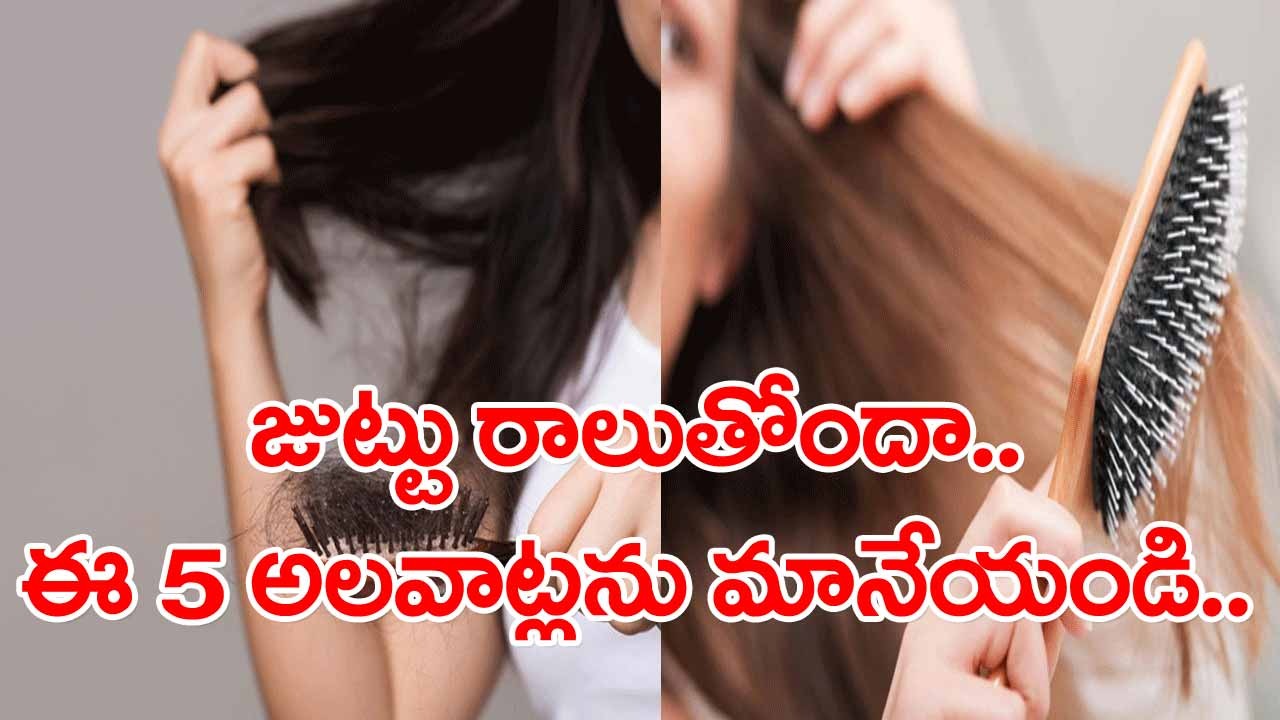 Hair Fall: ఈ 5 అలవాట్లను వదిలేయండి చాలు.. జుట్టు రాలడం దానంతట అదే ఆగిపోవడం ఖాయం..!