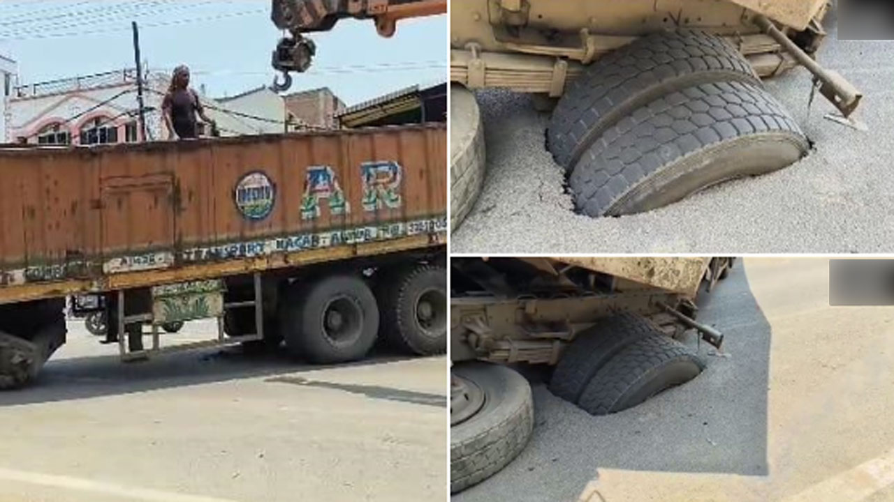 Viral News: బాబోయ్.. ఇదెక్కడి వింత..? రోడ్డు మరీ ఇంతలా కుంగిపోయిందేంటి..? అసలు ఇదెక్కడ జరిగిందంటే..!