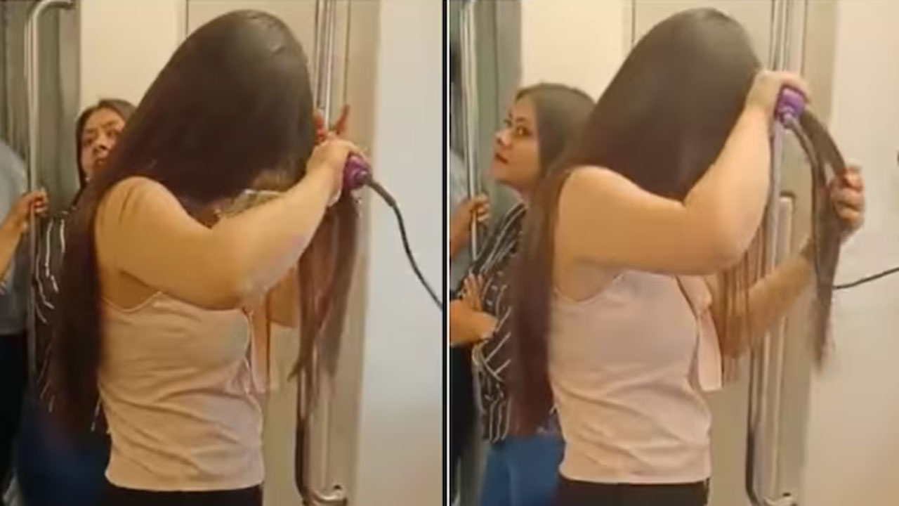 Viral Video: మెట్రో రైళ్లలో ఎందుకిలా? డ్యాన్స్‌లు కాదు.. ఈ అమ్మాయి ఏం చేస్తోందో చూడండి.. వైరల్ అవుతున్న వీడియో!