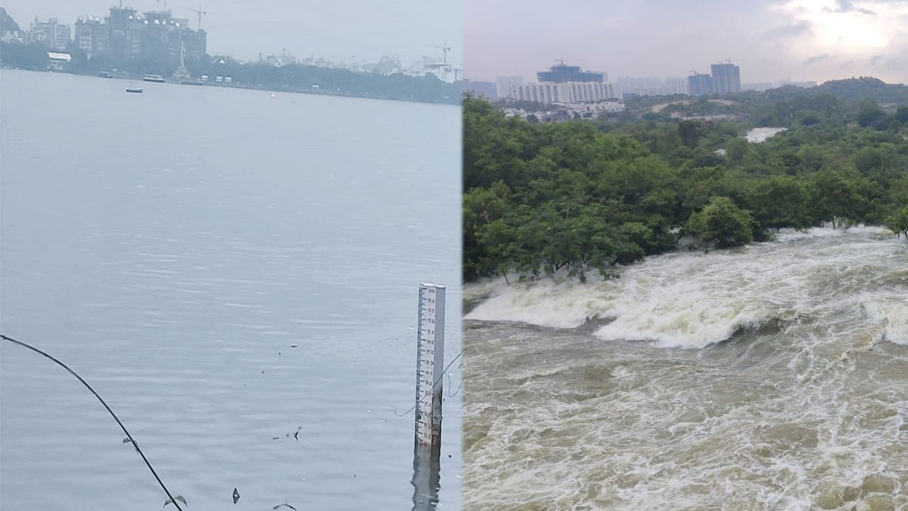 Flood Effect: డేంజర్ బెల్స్ మోగిస్తున్న హుస్సేన్‌సాగర్.. తెలంగాణ ప్రాజెక్టులకు సైతం పోటెత్తుతున్న వరద