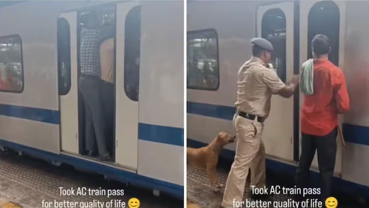 Train Video: నెట్టింట నవ్వులు పూయిస్తున్న ట్రైన్ వీడియో.. ఈ కుక్క కూడా వేడుక చూసేందుకు వచ్చి..!