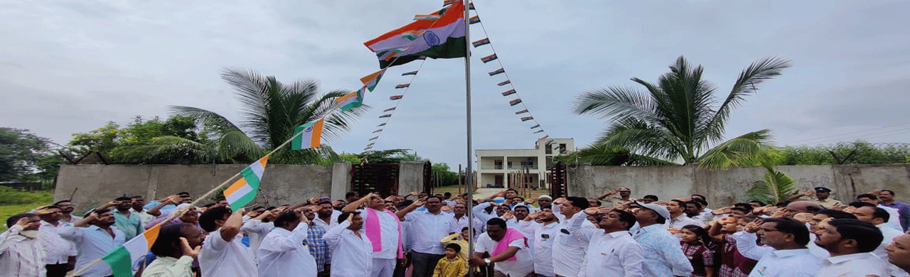 వాడవాడలా ఎగిరిన జెండా