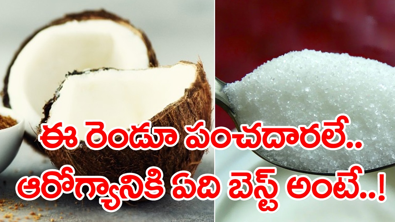 Coconut Sugar vs Regular Sugar: కొబ్బరి పంచదార మంచిదా..? మామూలు చక్కెర మంచిదా..? ఆరోగ్యానికి ఏది బెస్ట్ అంటే..?