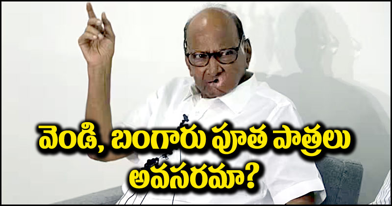 Sharad Pawar: జీ20 సమ్మిట్‌లో వెండి, బంగారు పూత పాత్రల వినియోగంపై.. కేంద్ర ప్రభుత్వంపై శరద్ పవార్ విమర్శలు