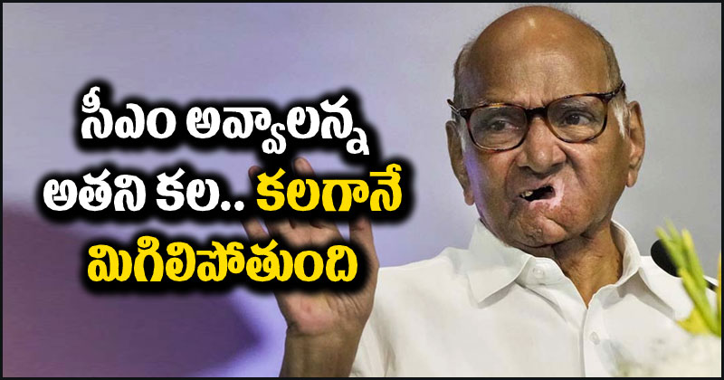 Sharad Pawar: అతనికి ముఖ్యమంత్రి అవ్వాలన్న కల.. ఎప్పటికీ ఒక కలగానే మిగిలిపోతుంది