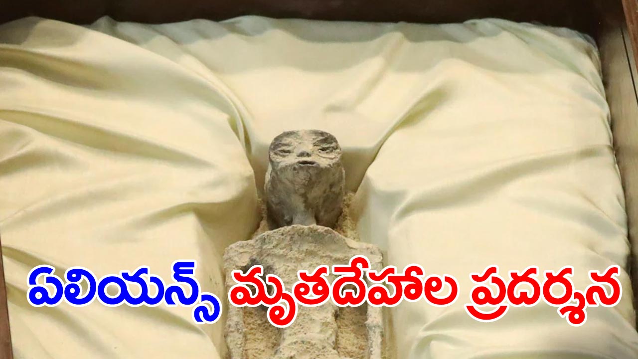 Aliens: గ్రహాంతరవాసులు ఉన్నారు!.. కళేబరాల ప్రదర్శన...