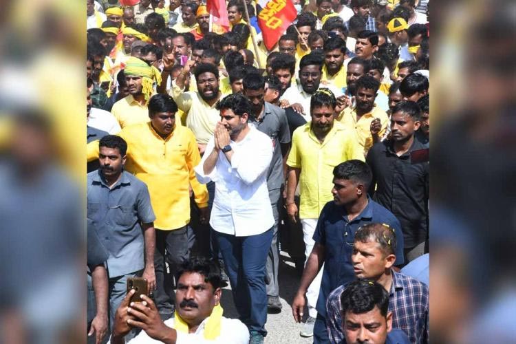 TDP: లోకేష్ పాదయాత్రలో భద్రతా వైపల్యం