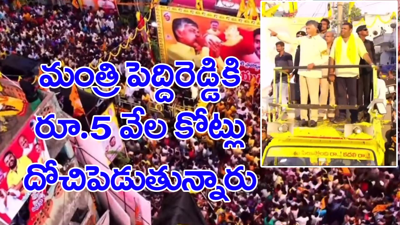 Chandrababu: ప్రాజెక్టుల పేరుతో పెద్దిరెడ్డికి దోచిపెడుతున్న ప్రభుత్వం