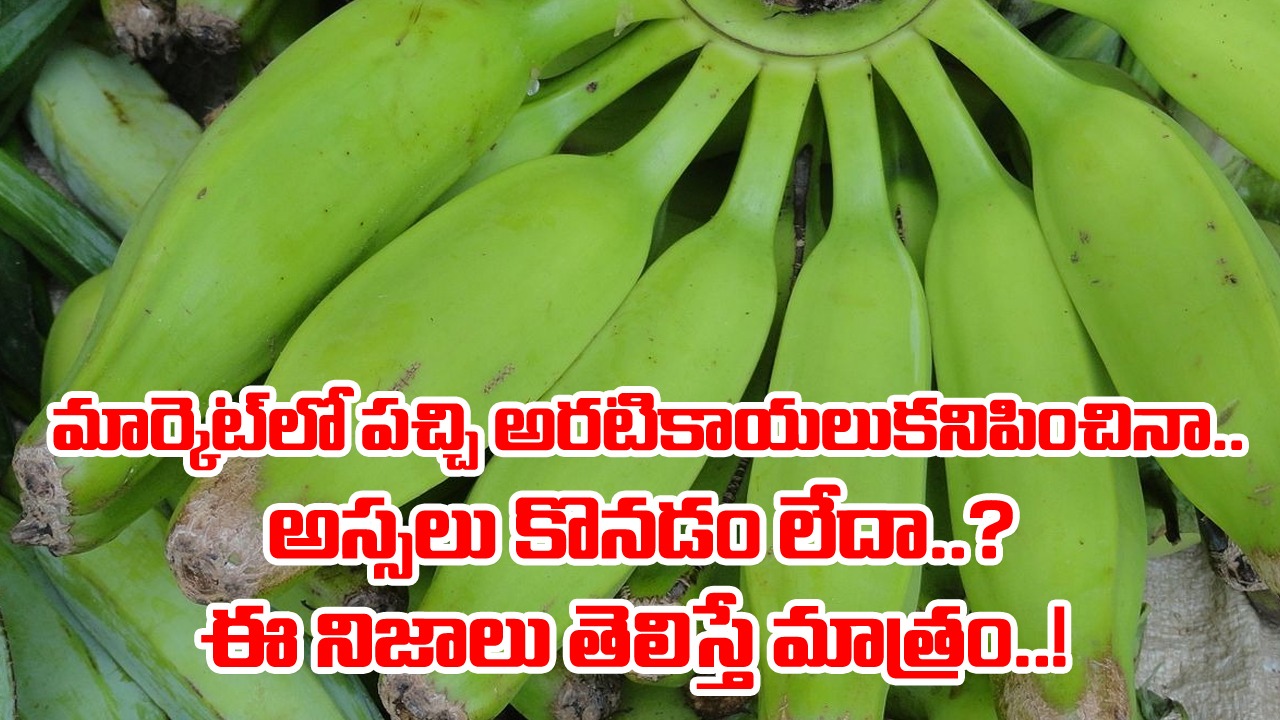 Green Bananas: ఇంత పచ్చిగా ఉంటే ఎలా తింటారని వదిలేస్తున్నారా..? ఈ అరటికాయలతో లాభాలేంటో తెలిసుంటే మాత్రం..!