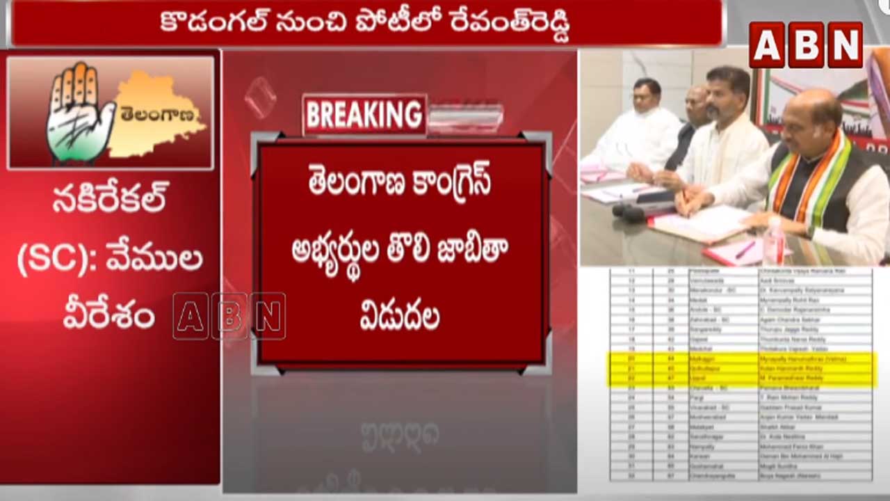 Hyderabad: కాంగ్రెస్‌లోకి కొత్తగా వచ్చి సీట్లు దక్కించుకున్న 11మంది నేతలు 